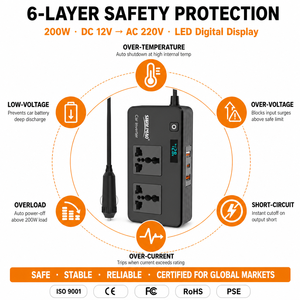 OEM 200W Automotive AC Power Inverter