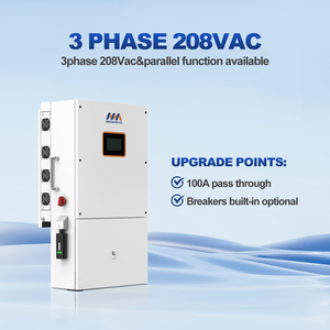 Megarevo US Version R10KLNA R12KLNA Hybrid Solar Inverter