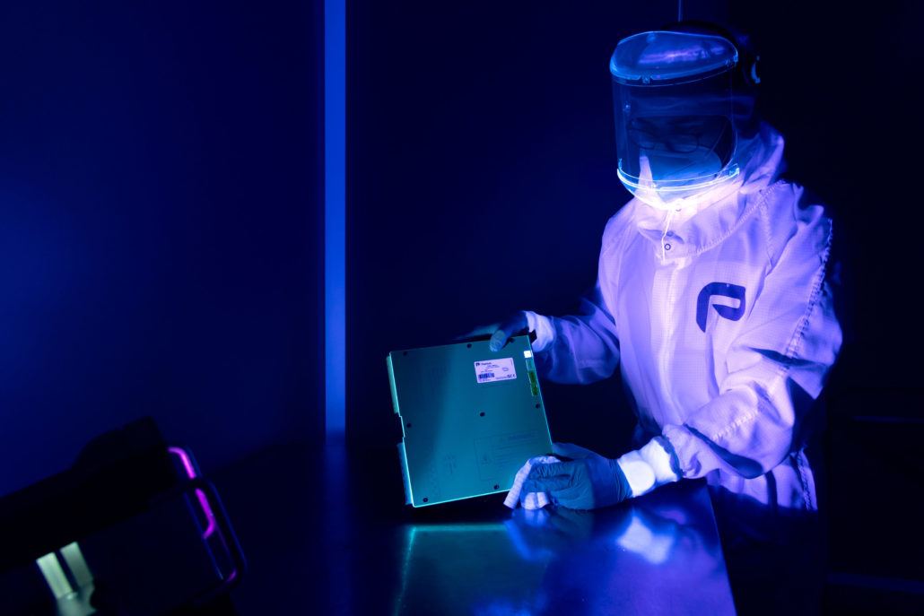 ISO certified cleanroom facility at Premium PSU